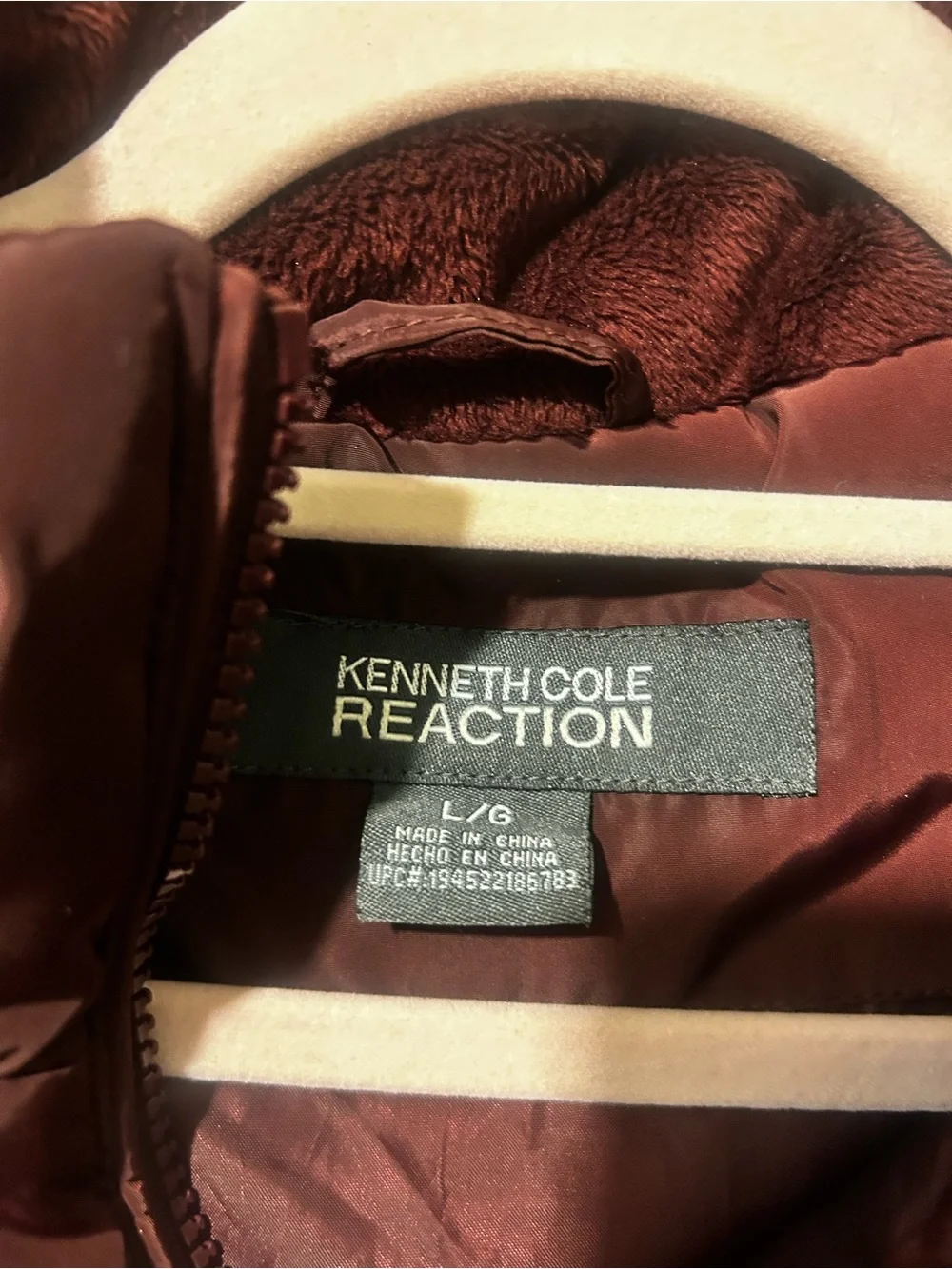 Kenneth Cole Reaction Quilted Hooded Puffer Coat - Winer laarge